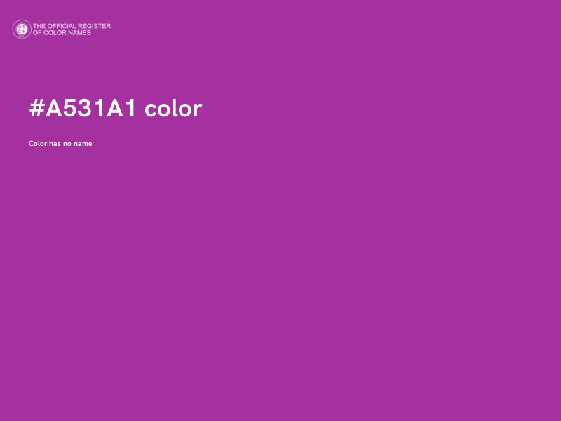 #A531A1 color image