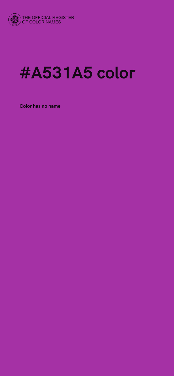 #A531A5 color image