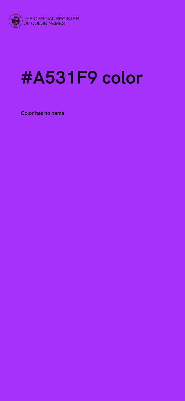 #A531F9 color image