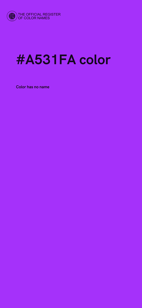 #A531FA color image