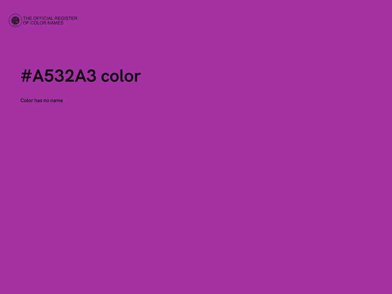 #A532A3 color image