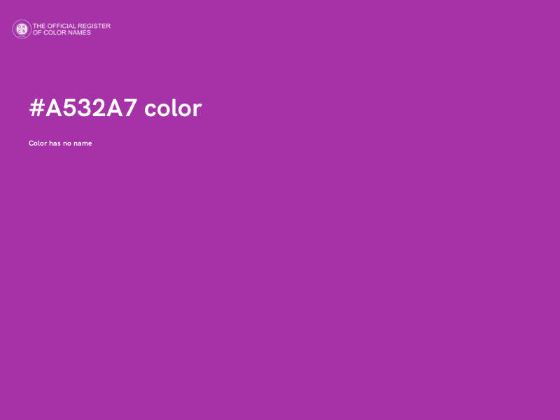 #A532A7 color image