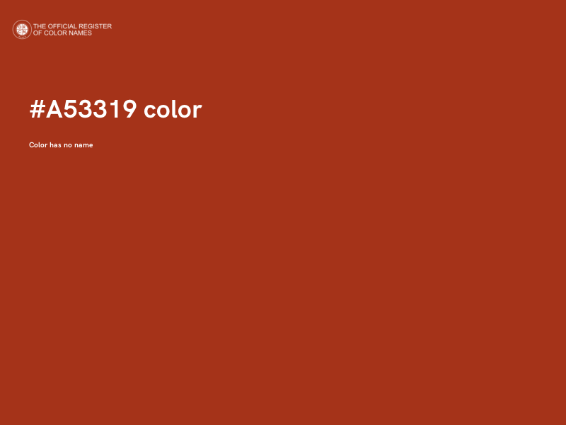 #A53319 color image