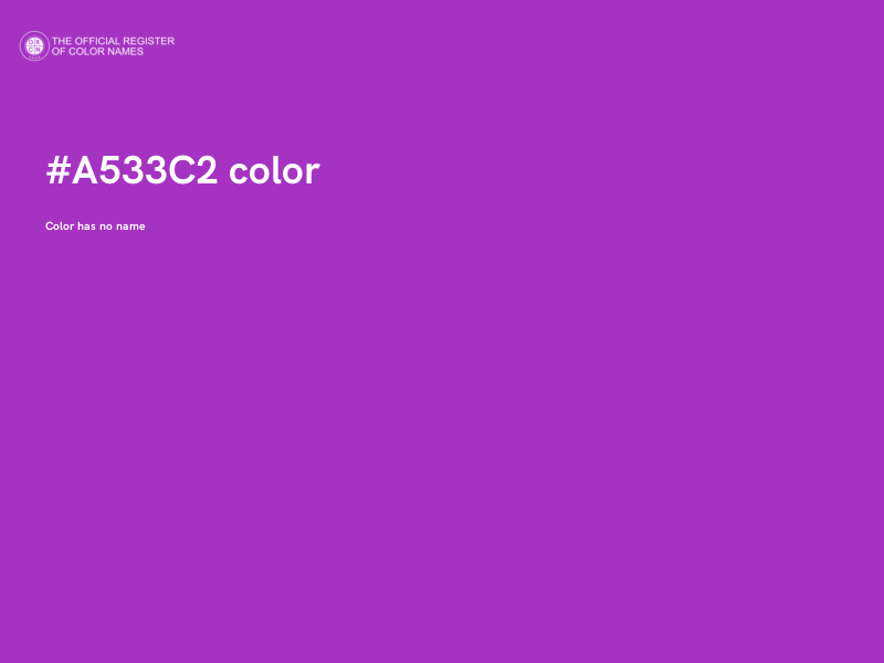 #A533C2 color image