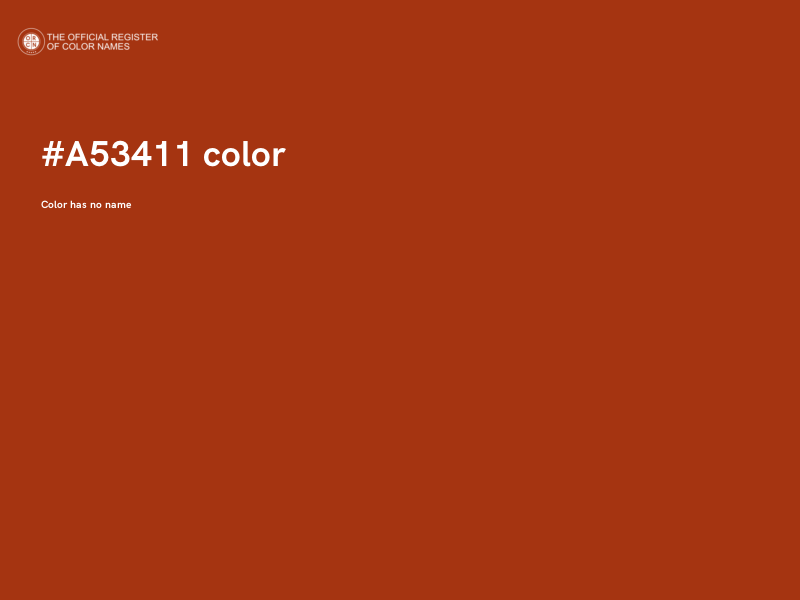 #A53411 color image