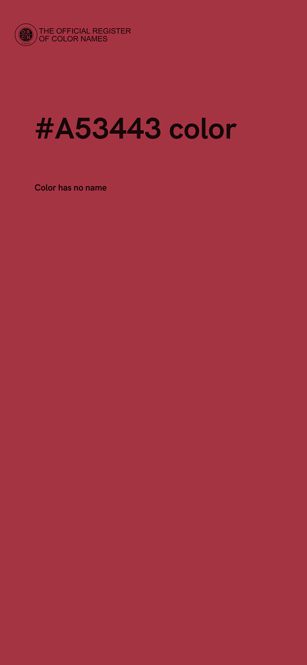 #A53443 color image