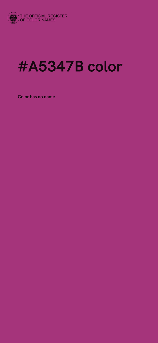 #A5347B color image