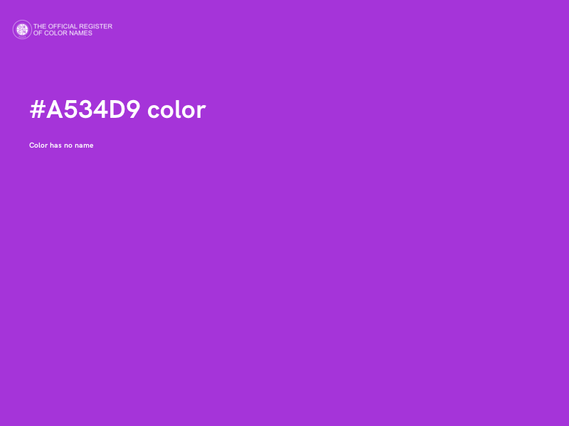 #A534D9 color image