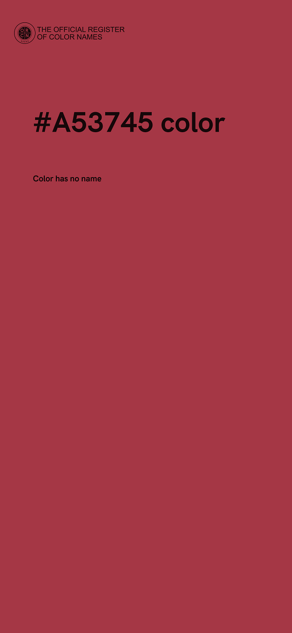 #A53745 color image