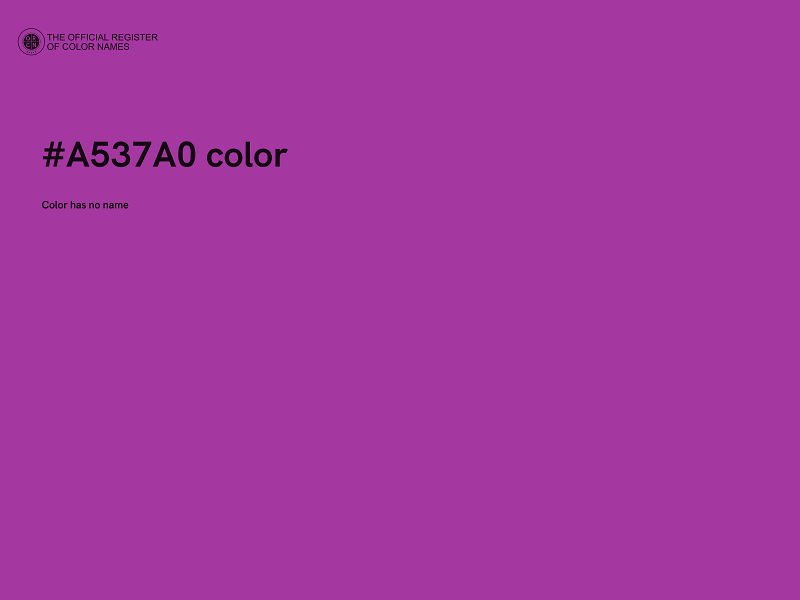 #A537A0 color image
