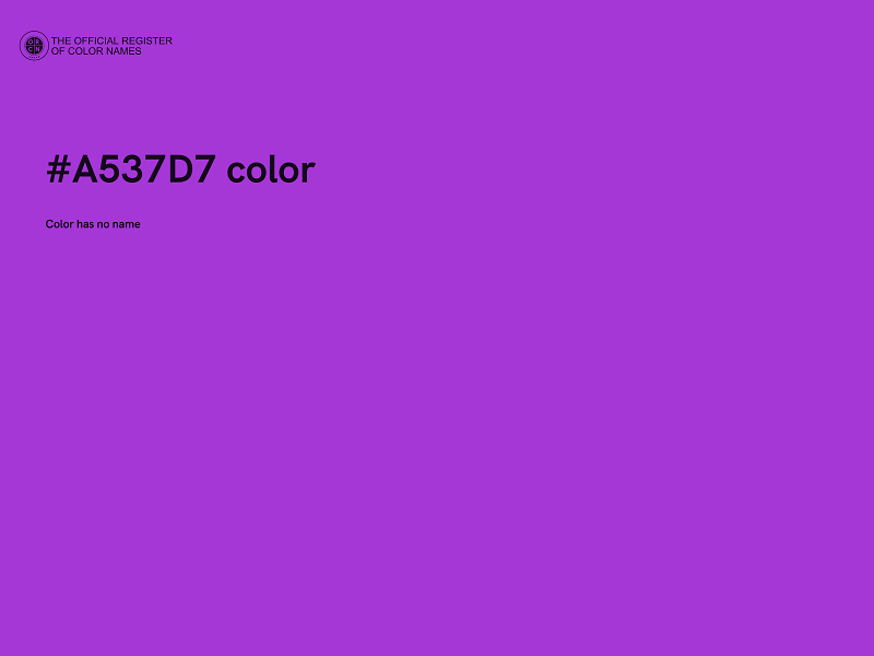 #A537D7 color image