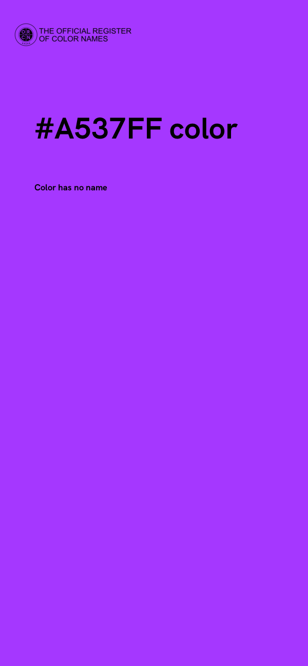 #A537FF color image