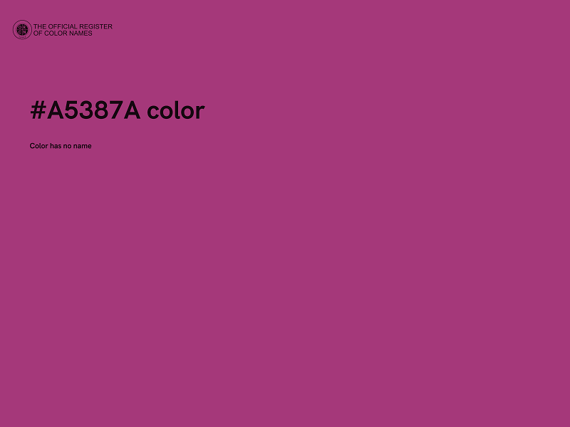 #A5387A color image