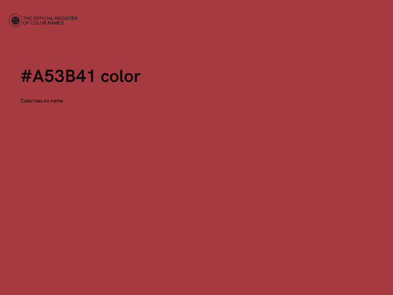 #A53B41 color image