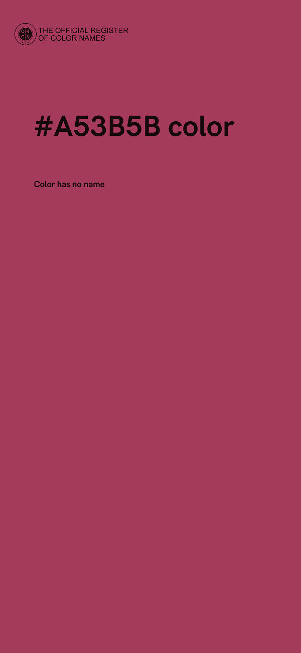 #A53B5B color image