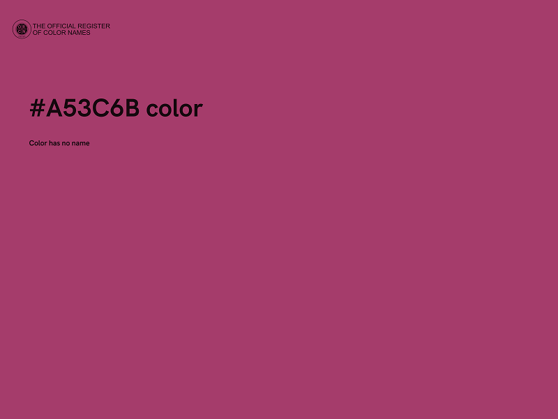 #A53C6B color image