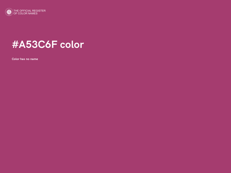 #A53C6F color image