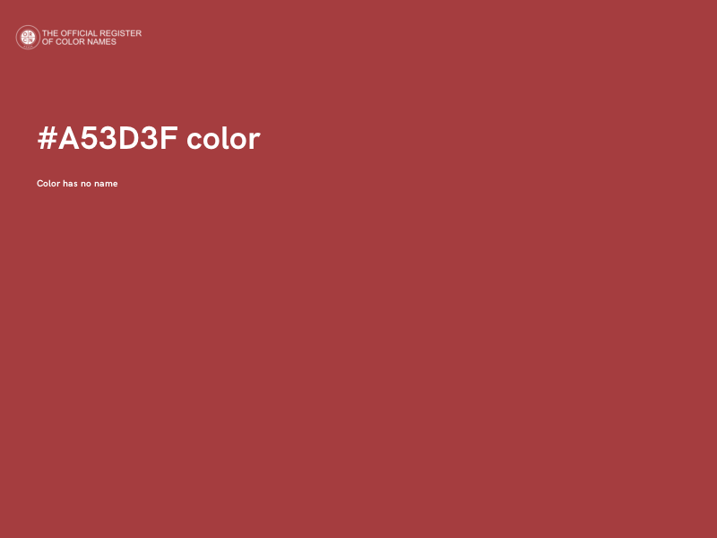 #A53D3F color image