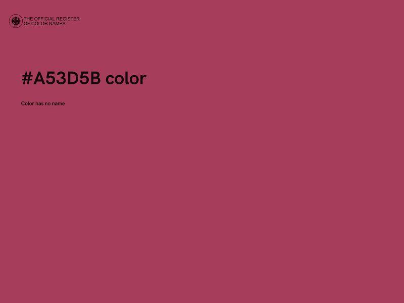 #A53D5B color image