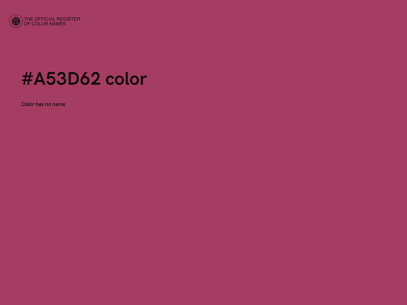 #A53D62 color image