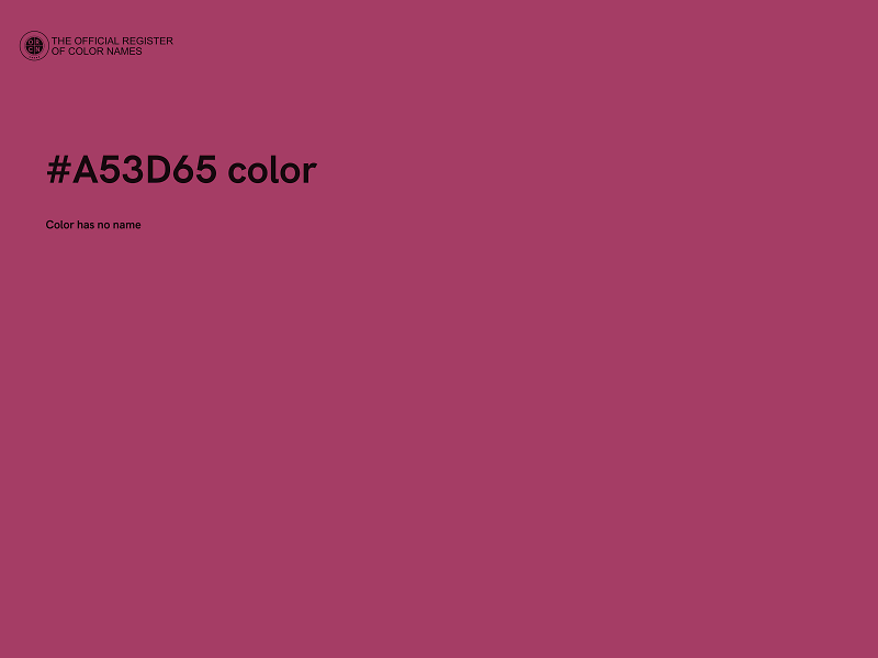 #A53D65 color image