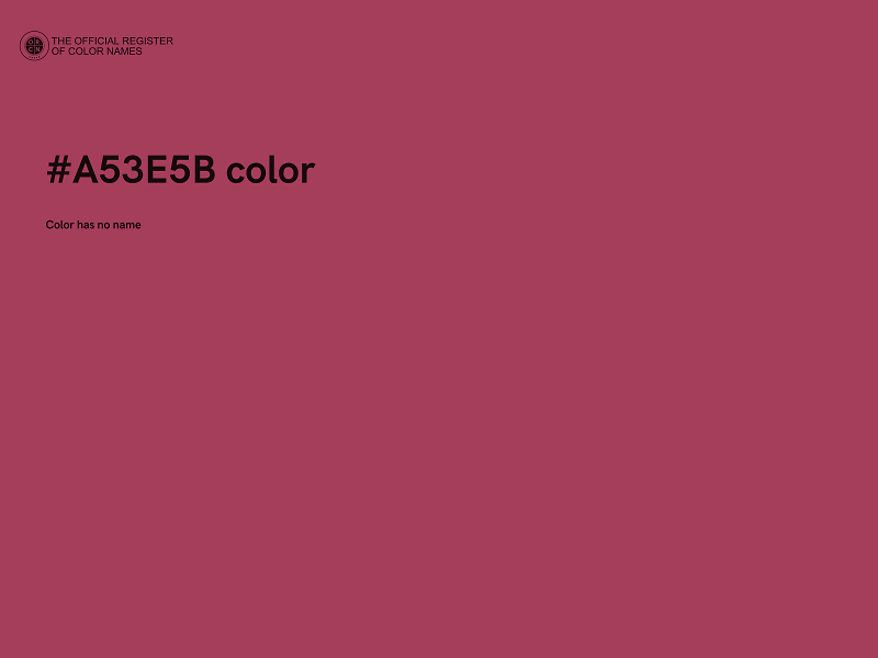 #A53E5B color image