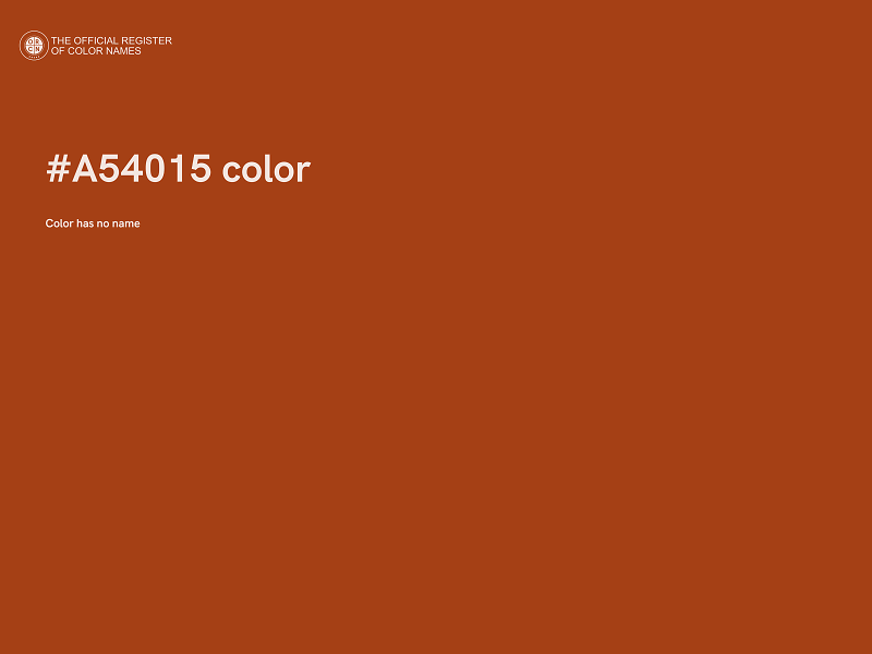 #A54015 color image