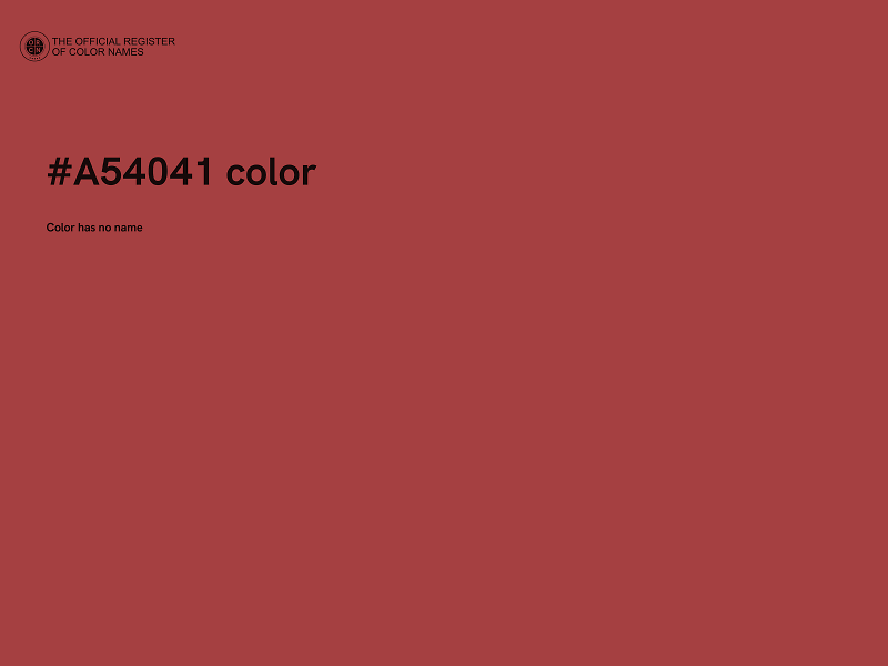 #A54041 color image