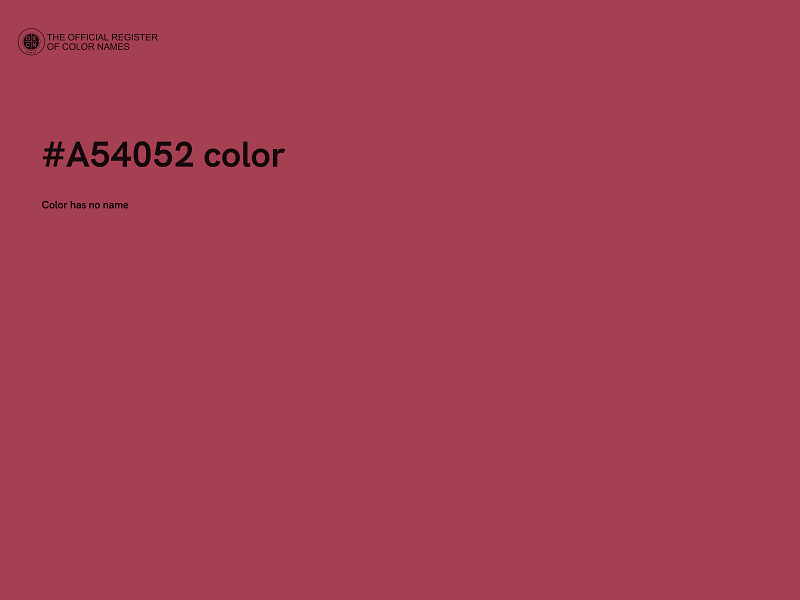 #A54052 color image