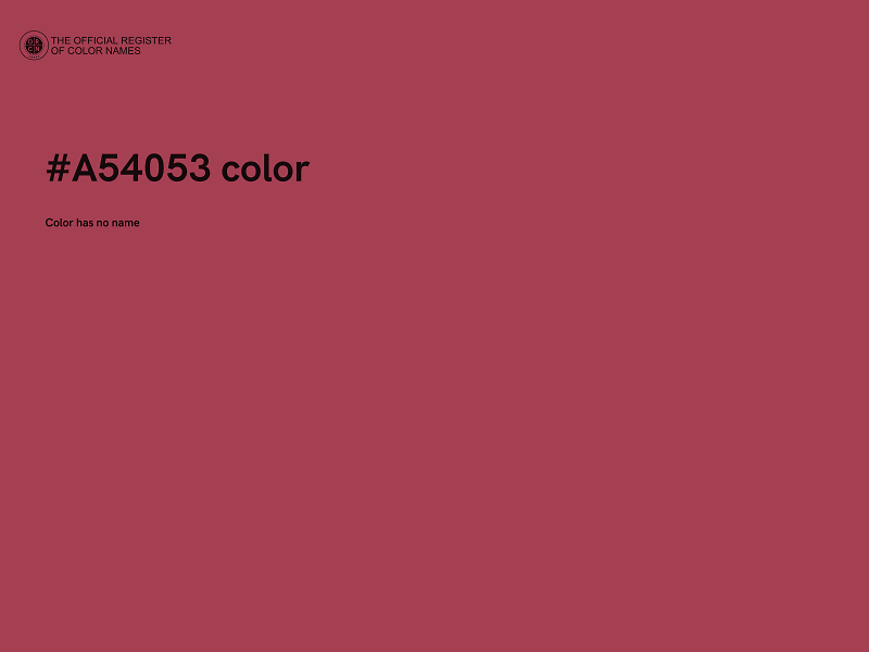 #A54053 color image