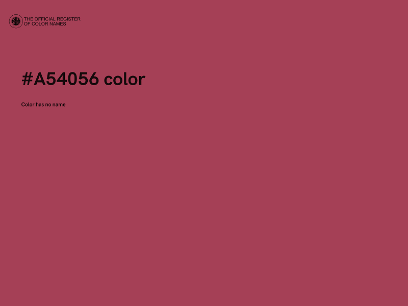 #A54056 color image