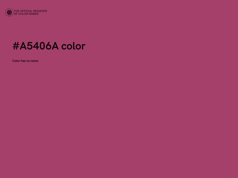 #A5406A color image