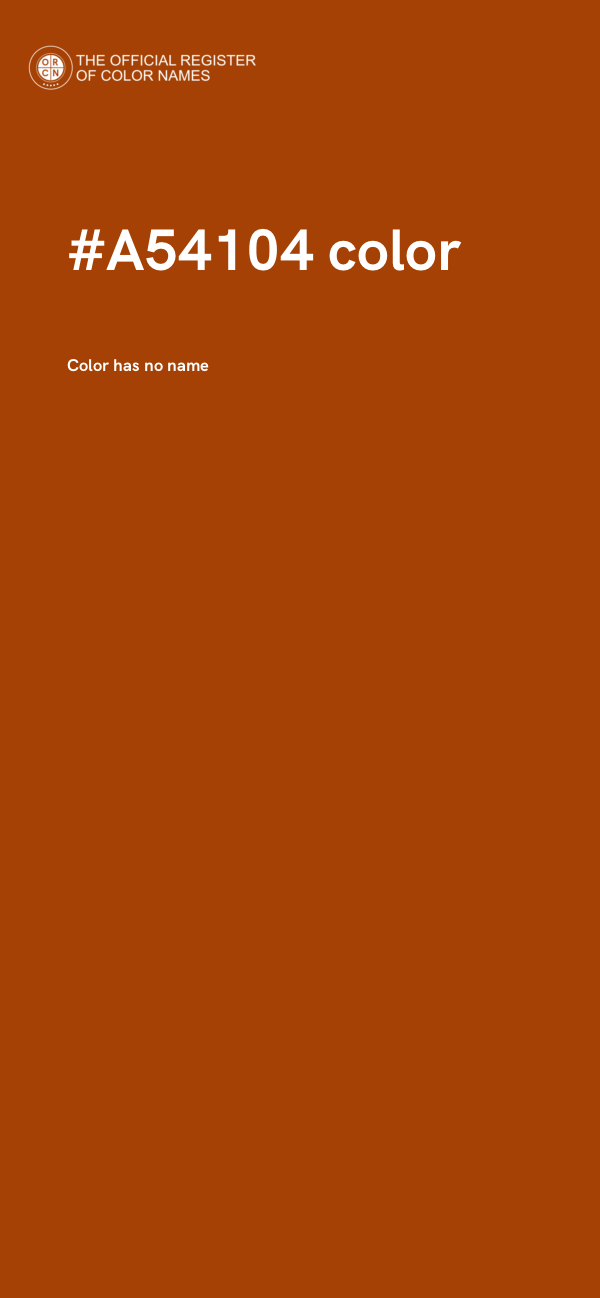 #A54104 color image