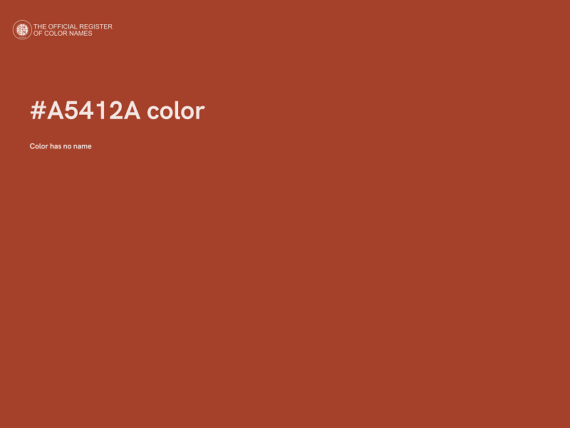 #A5412A color image