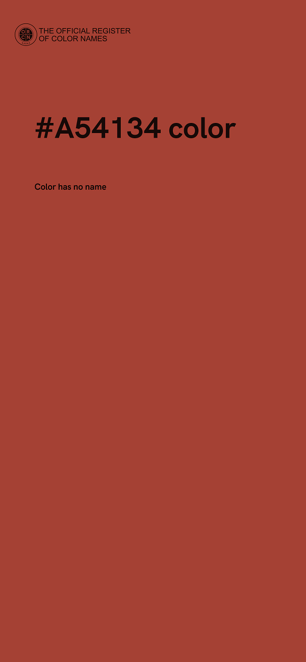 #A54134 color image