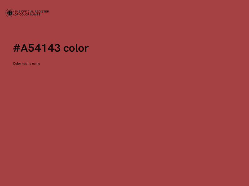 #A54143 color image