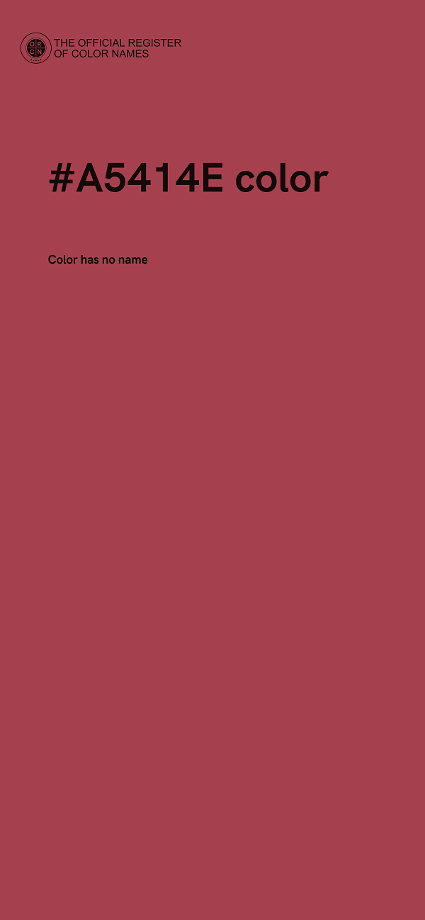 #A5414E color image