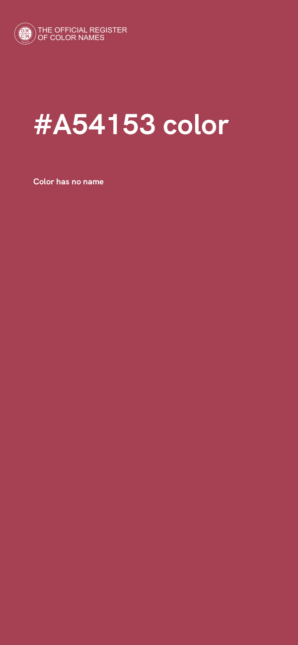 #A54153 color image