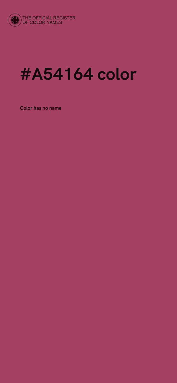 #A54164 color image