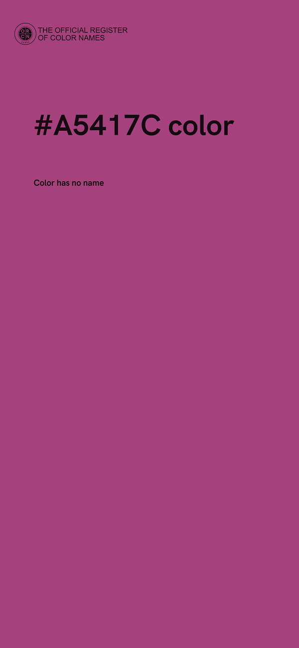 #A5417C color image