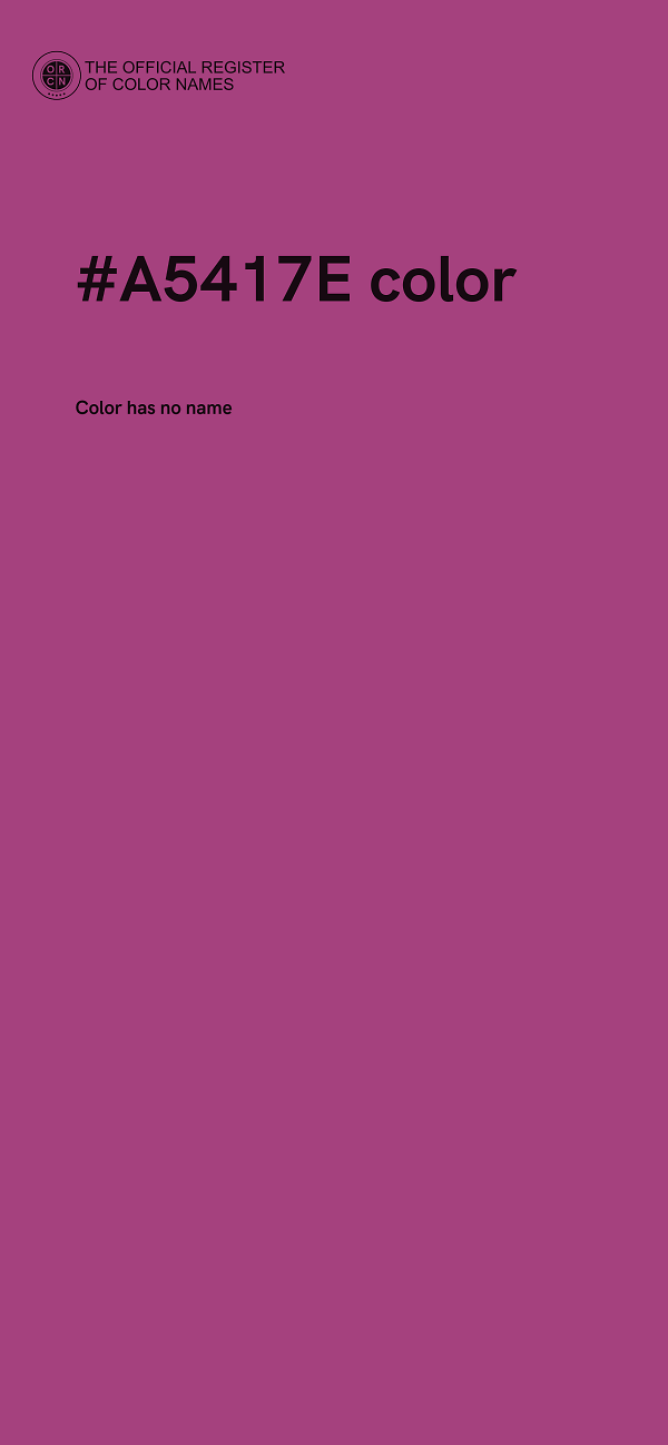 #A5417E color image