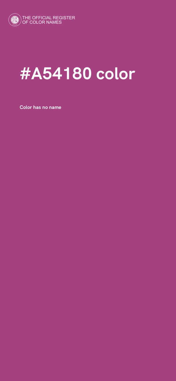#A54180 color image