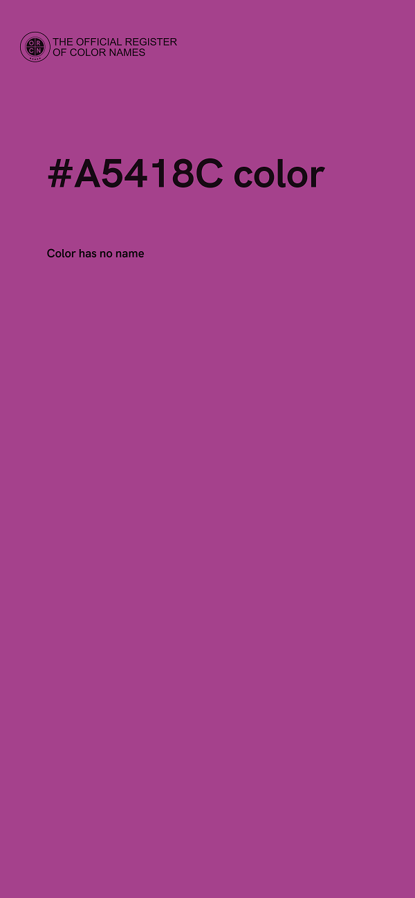 #A5418C color image