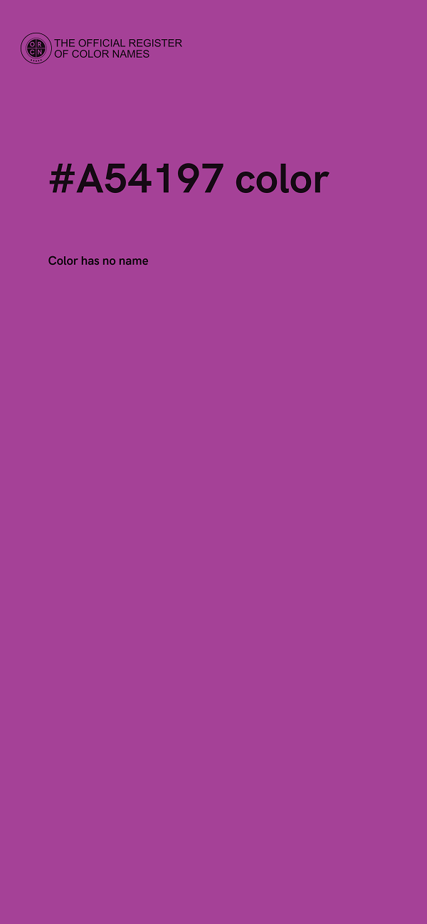 #A54197 color image