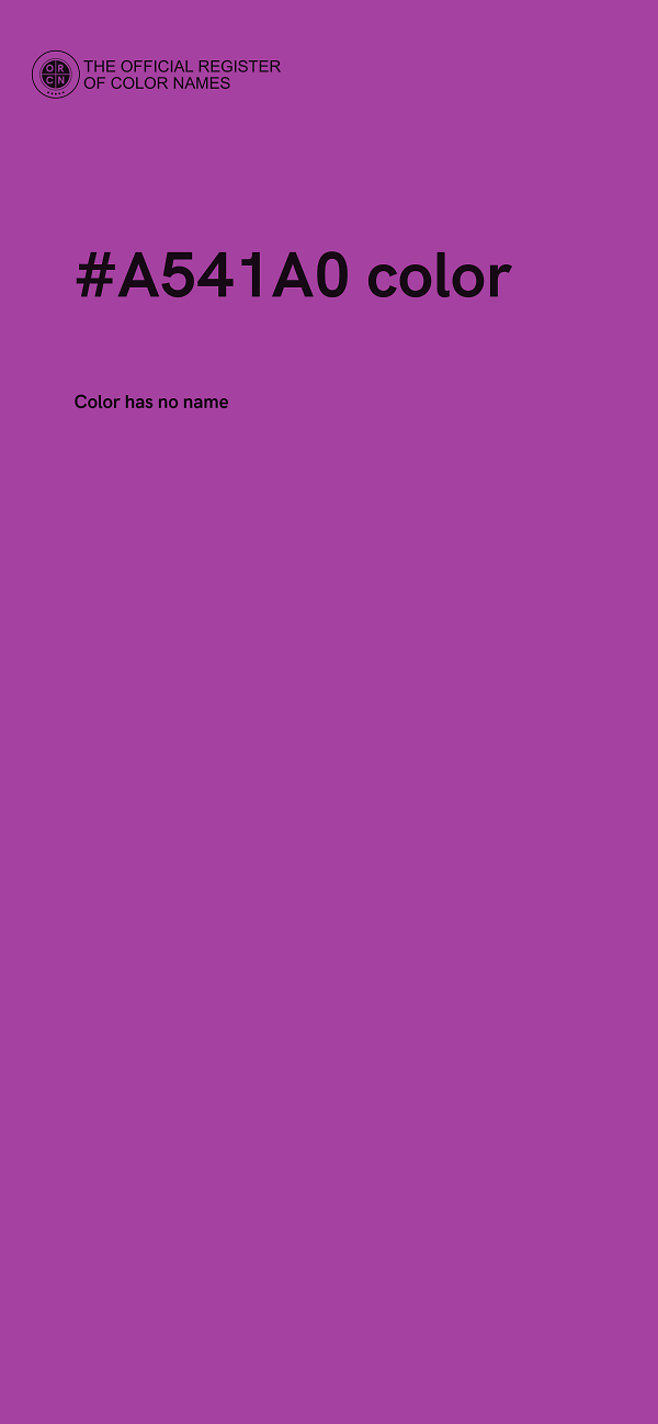 #A541A0 color image