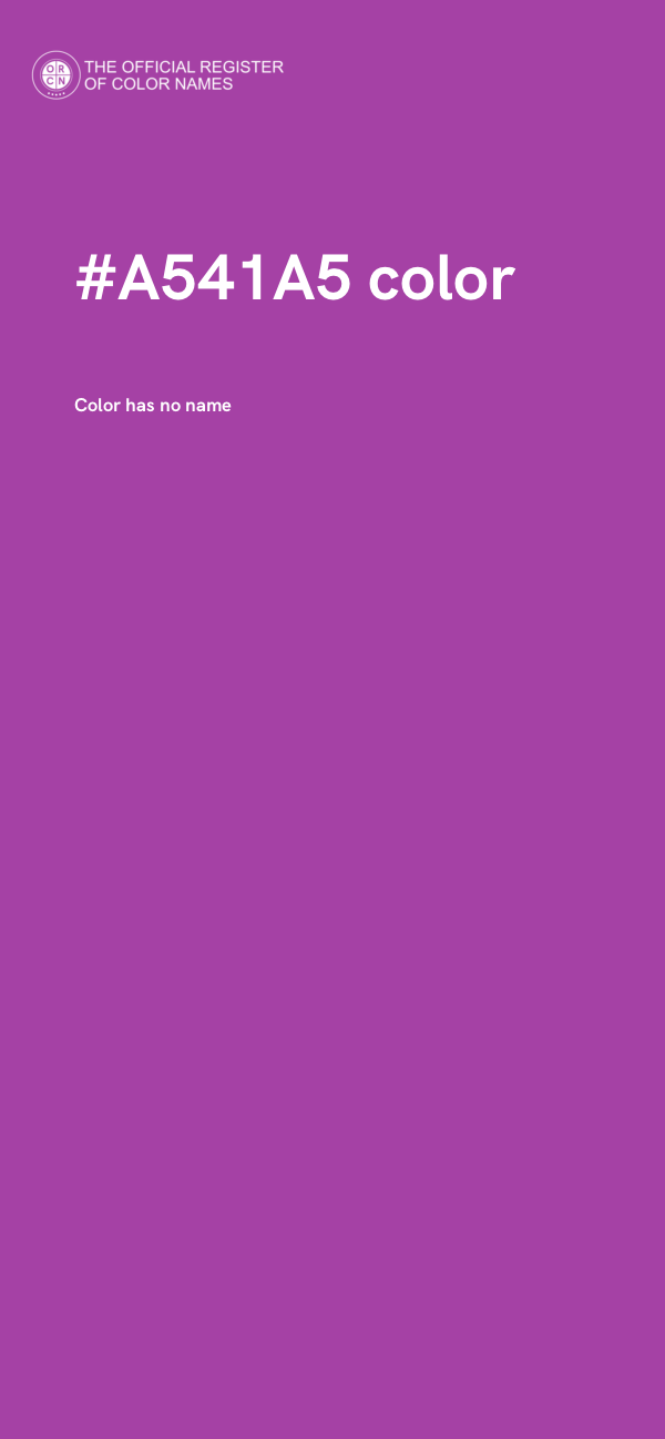 #A541A5 color image