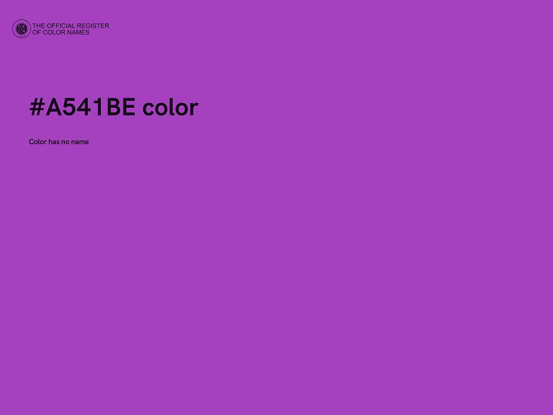 #A541BE color image
