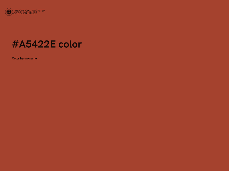 #A5422E color image