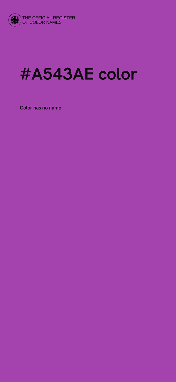 #A543AE color image
