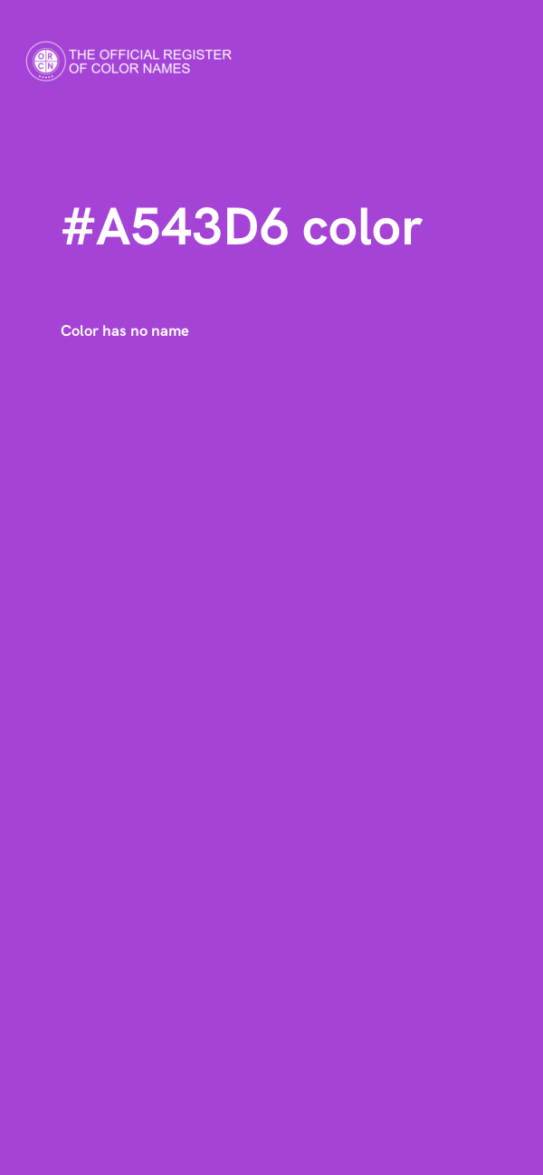 #A543D6 color image